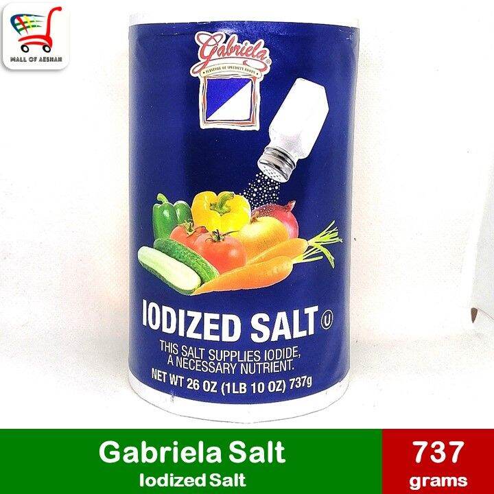 [Made in USA] Gabriela Salt Iodized Salt / A Necessary Nutrient (737g