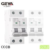 GEYA 10KA 32A MCB 2P 6A 10A 16A 63A 40A 50A Circuit Breaker 220V C Curve ประเทศจีนผู้ผลิต