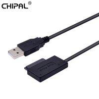 CHIPAL USB 2.0ไปยัง Mini Sata II 7 6 13Pin สายแปลงอะแดปเตอร์รูปแบบคงที่สำหรับแล็ปท็อปซีดีดีวีดีรอมถาดแคดดี้เอชดีดีไดร์ฟสลิมไลน์