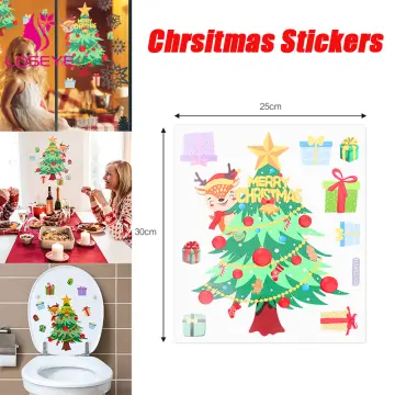 27Pcs Christmas Snowflake Window Sticker Christmas Wall Stickers