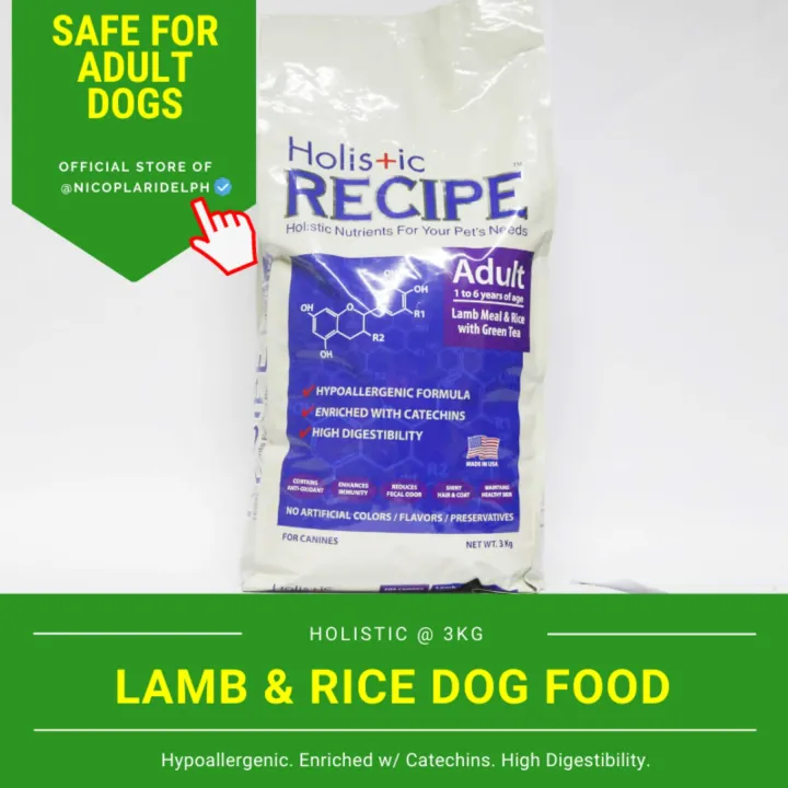 Holistic Hypo Allergenic Lamb and Rice Flavor for Adult Dogs (3kg