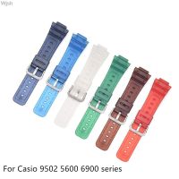 ♞☍ สายเรซิ่นใสสำหรับ Casio G-shock DW 9052 5600 6900 Series Men Sport Waterproof Rubber Replacement Bracelet Watch Band