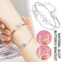 INS Wind Fairy Temperament Butterfly Bracelet Womens Bracelet Half Small New Design D8H3