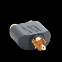 FDYE45 Y Splitter เครื่องขยายเสียง ชุบทอง ตัวแปลงเสียง RCA ตัวแปลง อะแดปเตอร์สายสัญญาณเสียง Y ขั้วต่อปลั๊ก RCA ถึง 2 RCA อะแดปเตอร์เสียง