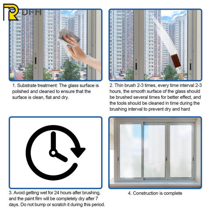 Glass Coating Resin Paint Provide Window Privacy Paint for Office Bedroom Kitchen Lazada PH