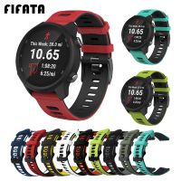 FIFATA Gelang Jam Tangan Pintar untuk Garmin Forerunner 245 Tali Gelang Silikon untuk Garmin Vivoactive 3 4/Forerunner245M 645 Gelang