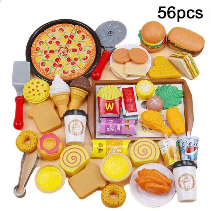 565888pcsset-children-simulation-steamer-burger-set-meal-food-kitchenware-kit