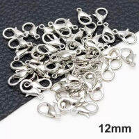 BAREN 50pcs ผลการค้นหาเครื่องประดับโลหะผสม lobster clasp hooks สำหรับสร้อยคอและสร้อยข้อมือ