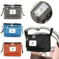 Black Stroller Organizer Bags Mummy Large Capacity Travel Hanging Bag Bottle Holder Pram Diaper Bags Baby Stroller Accessories