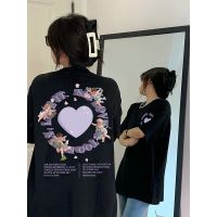 เสื้อยืดแขนสั้น ทรงหลวม ครึ่งแขน แฟชั่นฤดูร้อน สําหรับผู้หญิง V729