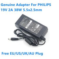 2ปีของแท้19V 2A 38W ADPC1936แหล่งจ่ายไฟอะแดปเตอร์ AC สำหรับ PHILIPS ADPC1938EX 227E6L 224E 220C4LSB/93 276E7Q LCD Charger