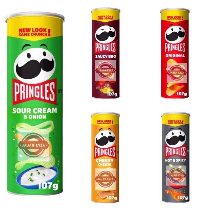 PRINGLES POTATO CRISPS 107g / PRINGLES ORI / PRINGLES CHEESY CHEESE ...