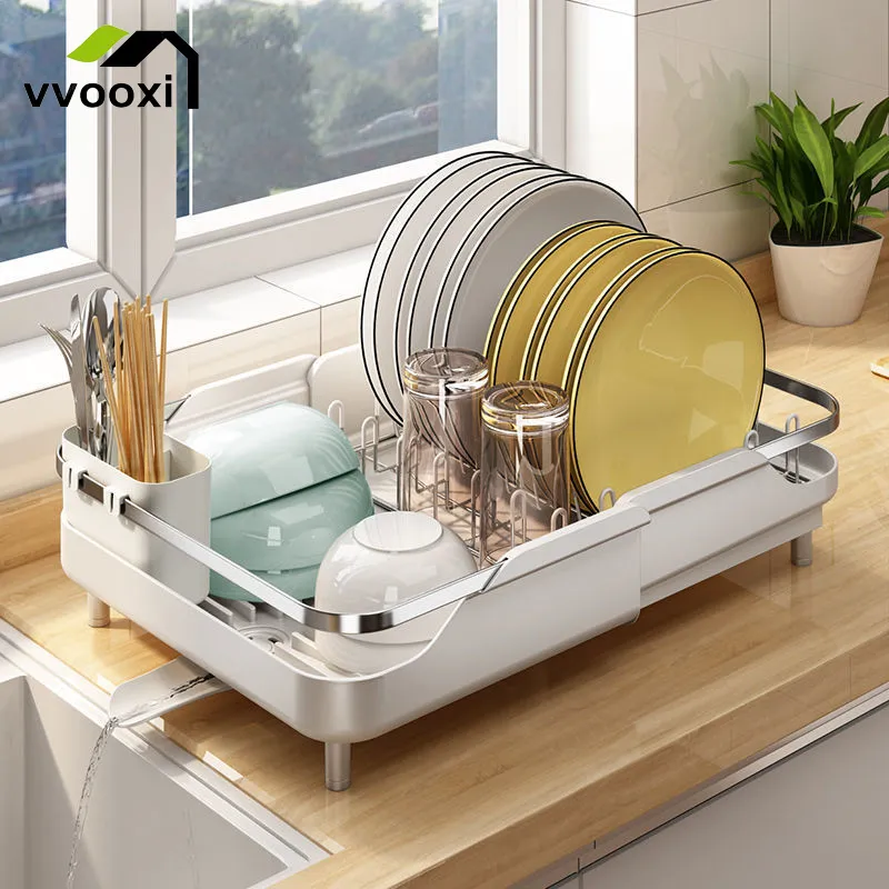 Expandable Dish Drainer with Adjustable Arms | Smart Design Kitchen