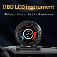 F10 HUD OBD2 Guage Head Up แสดงผลรถ Digital Speedometer RPM นาฬิกาเครื่องวัดอุณหภูมิน้ำมันนาฬิกาปลุก Auto Car Electronic Accessories