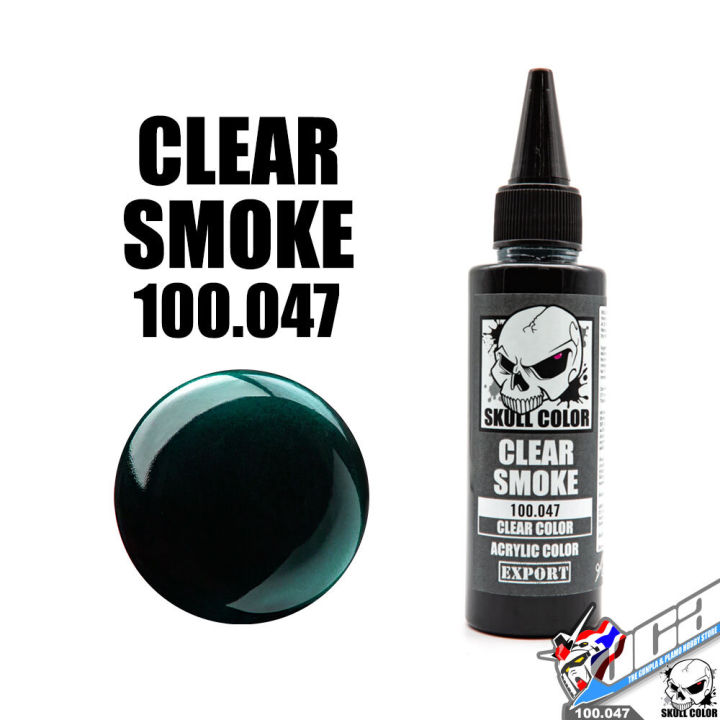 SKULL COLOR 100.047 CLEAR SMOKE ACRYLIC COLOR 60ML CLEAR COLOR สีอะครีลิกสำหรับพลาสติก โมเดล VCA GUNDAM