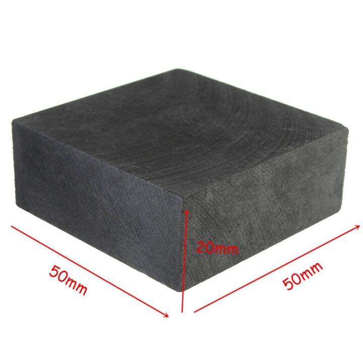 50 X 50 X 20mm High Purity 99.9 Graphite Ingot Block Melting Point