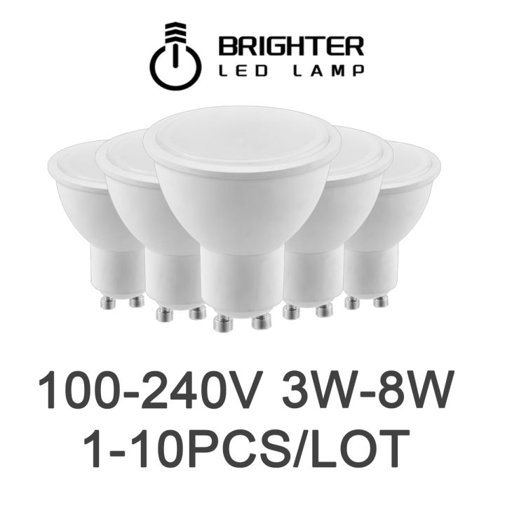 1-10pcs-led-spot-light-gu10-100v-240v-3000k4000k6000k-3w-8w-เปลี่ยน100w-หลอดฮาโลเจนสำหรับห้องครัวสตูดิโอห้องน้ำ