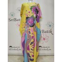 BAJU KAFTAN COTTON VISCOSE BATIK LUKIS KELANTAN