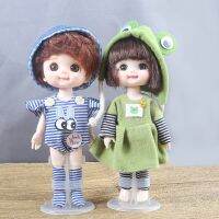 【Creative Dream Works】ตุ๊กตา Bjd ครบชุดราคาถูกจัดส่งที่รวดเร็ว13ตุ๊กตาร่วมที่สามารถเคลื่อนย้ายผมยาวตาสีฟ้า Bjd ของเล่นสาวน้อยแต่งตัวแต่งหน้าของเล่นสาว