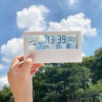 【jw】☽  Temperature And Humidity Date Alarm Digital Display Desktop for Bedroom Table