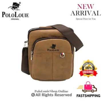 Original Polo Louie Men's Top Luxury Messenger Bag Shoulder Sling