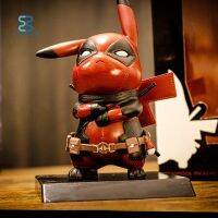 【คุณภาพสูง】โมเดลฟิกเกอร์ Cos Deadpool Pikachu Pvc ลายการ์ตูนของสะสมสําหรับเดสก์ท็อป