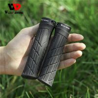 WEST BIKING Silicone Bicycle Grips Soft MTB Road Bike Handle Cover Shockproof Anti-Slip Ergonomic Cycling Handlebar Grips Handlebars