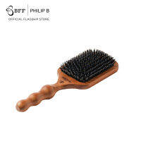 Philip B. - Paddle Brush (หวี, แปรงช่วยดึงสิ่งสกปรกออกจากเส้นผม, แปรงขนหมูป่า, หวีนวดหนังศีรษะ)