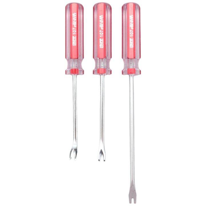 3Pcs Nail Pullers Tack Lifter 3mm V/U Tip Nail Staple Rivet Tack Puller