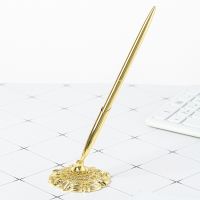 Metal Desk Pen Table Pen Ballpoint Pen Learn Office School Stationery Gift Luxury Pen Business Writing Pen for Reception Pens