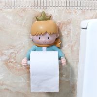 Cartoon prince Toilet Paper Holder WC Tissue Rack Bathroom Wall-mounted Punch-free Shelf Tissue Rack Roll Paper Hanger Rack Toilet Roll Holders