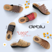 L862 รองเท้าแตะ หญิง แบบสวม แบบหนีบ deblu เดอบลู นุ่มนิ่ม เพื่อสุขภาพ น้ำหนักเบา ของแท้ 100%