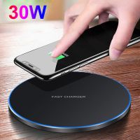 ♚♂∋ 30W Fast Wireless Charger for iPhone 14 13 12 11 Pro Max XS XR X 8 Induction Wireless Charging Pad For Samsung S23 S22 S21 S20