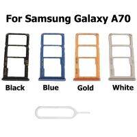 ซิมเอสดีการ์ด A70 Galaxy ของแท้อแดปเตอร์สำหรับซิมใหม่ชิ้นส่วนลิ้นชักช่องที่ใส่ชิป + เครื่องมือ