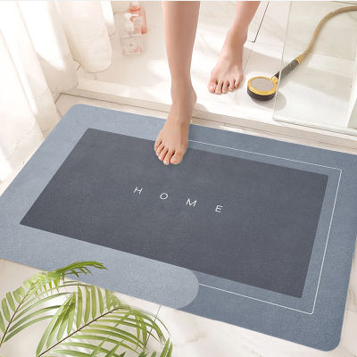 2021Non-slip Floor Mat Napa Skin Super Absorbent Bath Mat Quick Drying Bathroom Carpet Modern Simple Home Oil-proof Kitchen New Year