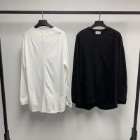 Top Quality FOG FEAR OF GOD solid color simple inner wear loose T-shirt bottoming shirt long-sleeved men