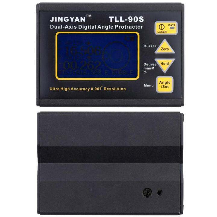 tll-90s-super-high-precision-angle-meter-0-005-professional-dual-axis-digital-laser-level-inclinometer-angle-protractor-with-lcd-display-100-240v-50-60hz