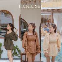 ?️Picnic set เซท 3 ชิ้น แขนยาวพองบอลลูน