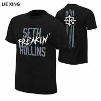 {พร้อมสต็อก XS-6XL} มวยปล้ำ Seth Sr Rollins The Kingslayer #15 Black 100% Sports Fitness Plus Size Menth S Tirt Christmas Gift Tops Tees