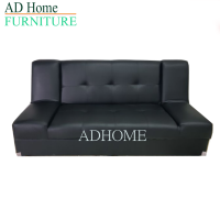 ADHOME โซฟาปรับนอน 3 ที่นั่ง สีดำ