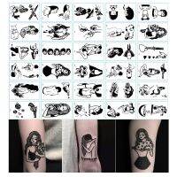 hot！【DT】▽┅┇  30pcs/set Temporary Stickers Arm Clavicle Sticker Disposable Tatouage Temporaire