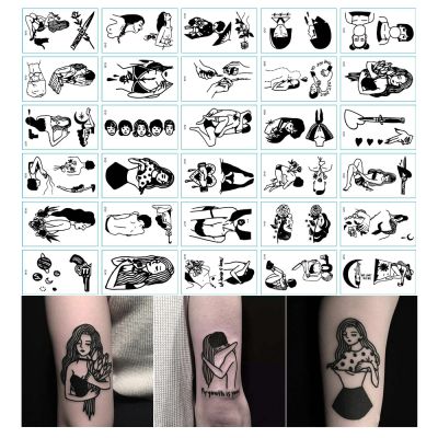 【YF】 30pcs/set Waterproof Temporary Tattoo Stickers Arm Clavicle Body Art Sticker Disposable Butterfly Tatouage Temporaire