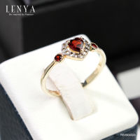 Lenya Jewelry  แหวนเงินแท้ 925 สุดเก๋กับดีไซน์ พลังแห่งความรัก รอบล้อมหัวใจด้วยพลอย