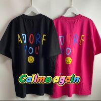 เสื้อยืดแขนสั้นคอกลมเสื้อยืดCmaยิ้มadorf youCotton 100%  [S-5XL]S-5XL