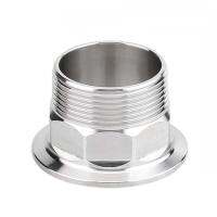 1/4 1/2 3/4 1 1-1/4 1-1/2 BSP Tri Clamp Hex Male Adapter 304 Stainless Steel Sanitary Fitting