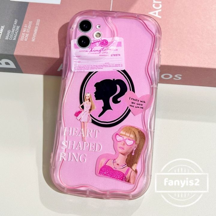 เคสโทรศัพท์มือถือ-แบบนิ่ม-ขอบโค้ง-ลายบาร์บี้-สําหรับ-iphone-14-13-12-x-xr-xs-8-7-6-6s-2020