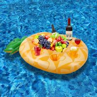 【YD】 Self-service Tray Inflatable Pool Bar Coasters Cooler Table Avocado Beach Supplies