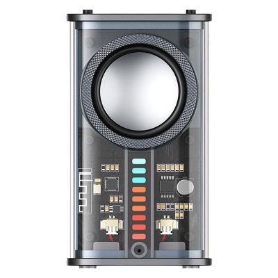 K07 Mecha Speakers Transparent Wireless Bluetooth 5.0 Stereo Surround Speakers TWS Audio Player Loudspeaker