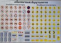 โปสเตอร์ความรู้ เครื่องหมายและสัญญาณจราจร