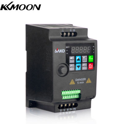 KKmoon AC220V อินเวอร์เตอร์เวกเตอร์เฟสเดียว VFD ตัวแปลงความถี่ตัวแปรสำหรับการควบคุมความเร็วของมอเตอร์แบบไม่มีขั้นตอน